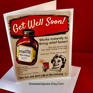 FUKITOL Fuck It Get Well, Coworker Card, Friend Card, Joke Card, Sarcastic Card, Divorce Card BLANK Inside, Free SHIP image 2