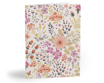 Floral Bouquet - Greeting cards (8, 16, and 24 pcs)