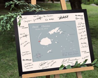 Wedding Guest Book Alternative map [ travel wedding sign, destination guest book ] JW Design Studio