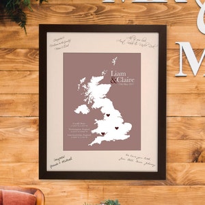 Wedding Guest Book Alternative Guest book map [ keepsake travel wedding decor ] JW Design Studio