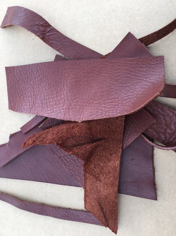 Items similar to Scrap Pieces of Leather Luxury Leather Water