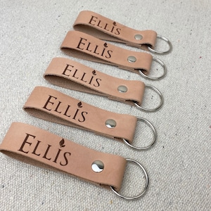 Bulk Personalized Leather Keychains: Custom Employee Gifts