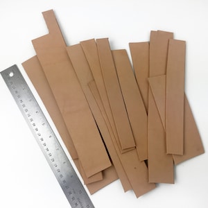 Premium Leather Scrap Strips for DIY Leather Crafting