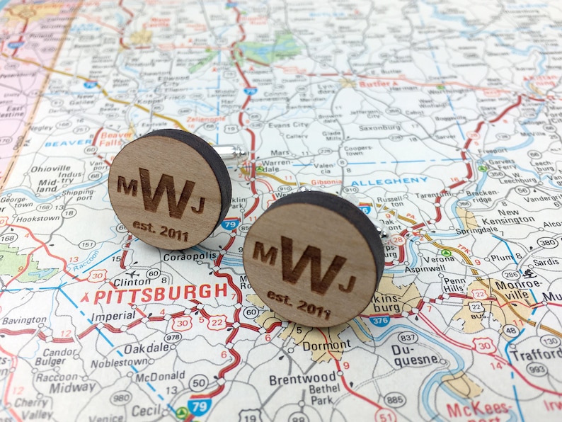 Custom Cuff links rustic wedding personalized wedding grooms gift best mans gift wood anniversary father of bride groomsmen gifts