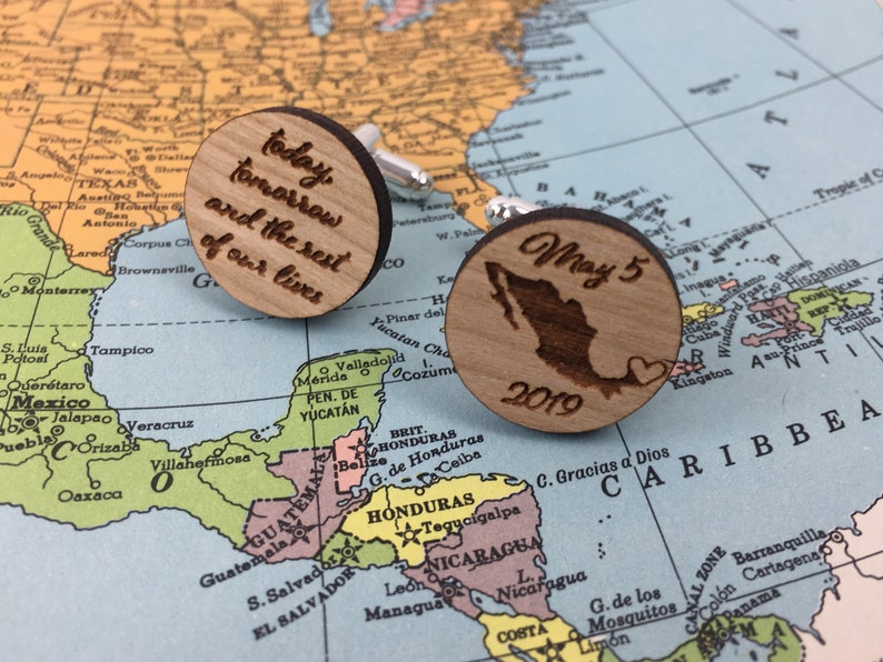 Custom Cuff links rustic wedding personalized wedding grooms gift best mans gift wood anniversary father of bride groomsmen gifts