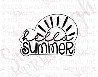Hello Summer Cookies Etsy