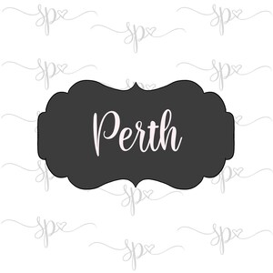 Perth Plaque Cookie Cutter