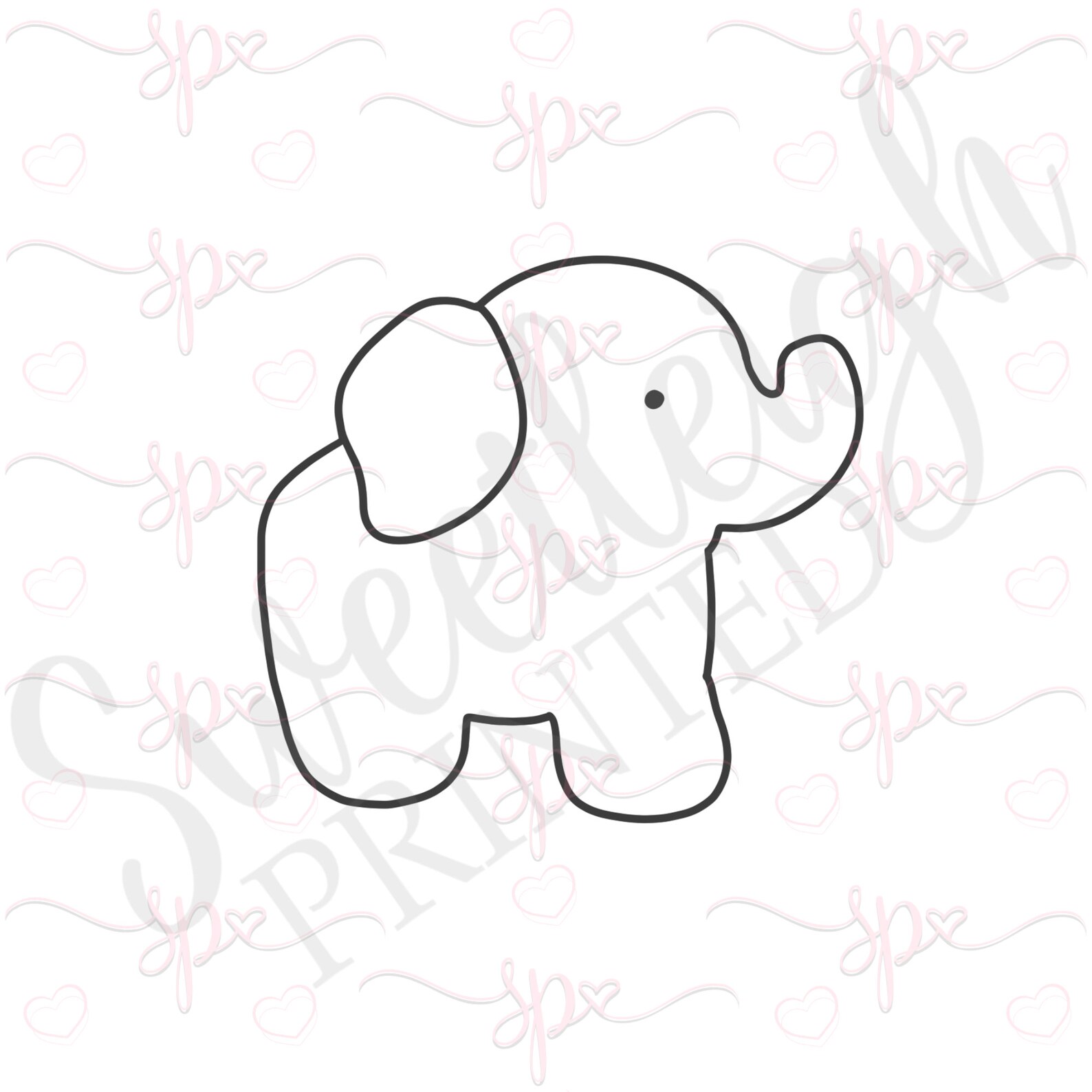 Modern Elephant Cookie Cutter - Etsy