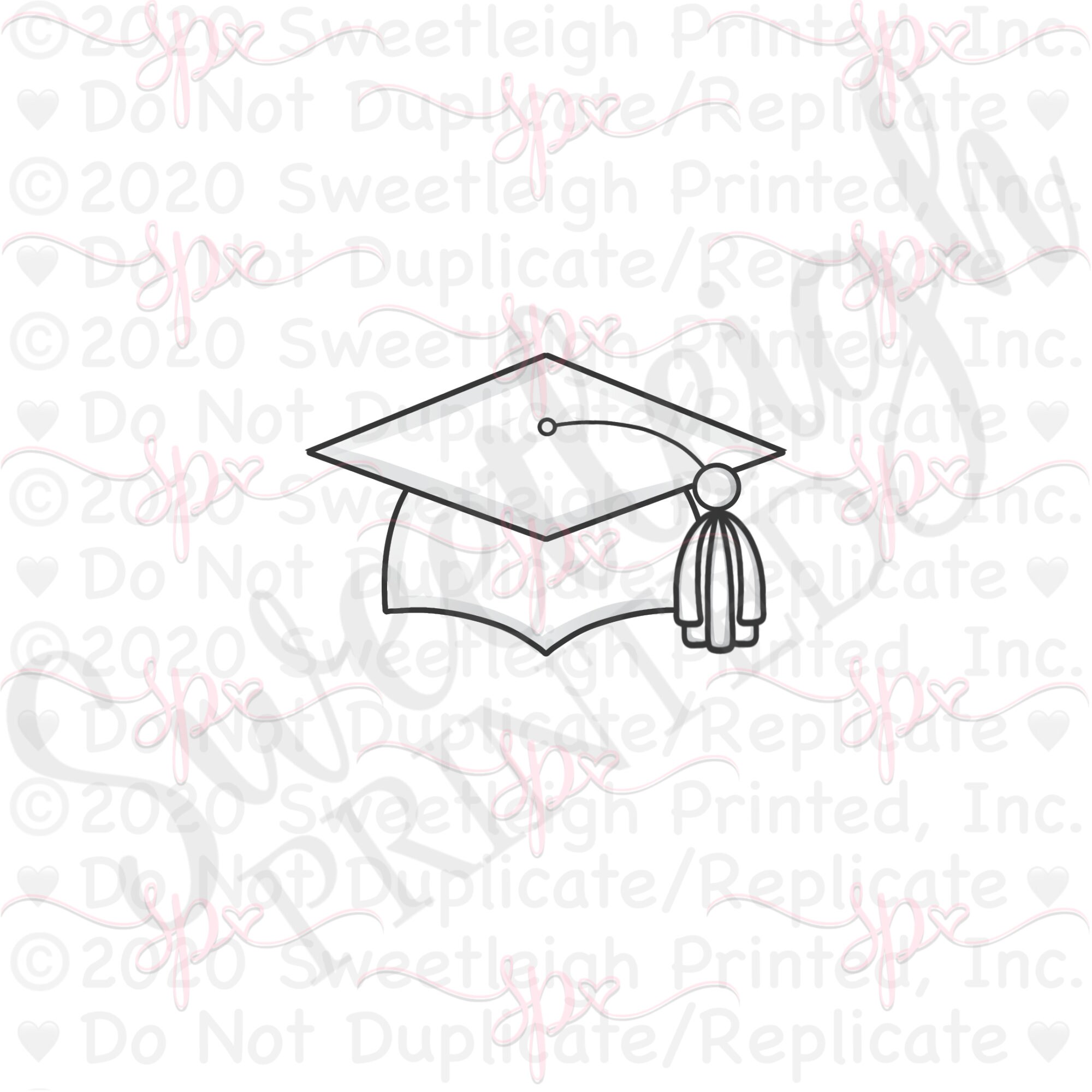 Graduation Cap Cookie Cutter Graduation Cap Cookie Cutter