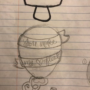 Balloon With or Without Banner Cookie Cutter