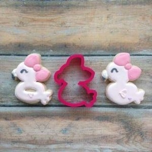 Girly Flamingo Pool Float Cookie Cutter
