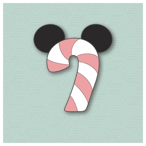 Kawaii Mouse Candy Cane Cookie Cutter