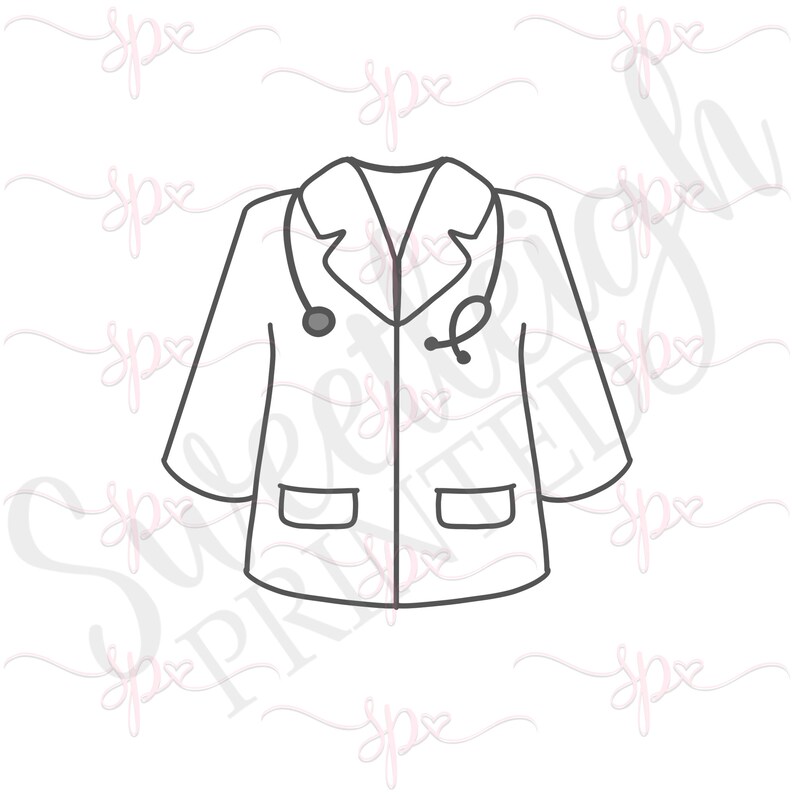 Doctor Coat Cookie Cutter. Lab Coat Cookie Cutter. Etsy