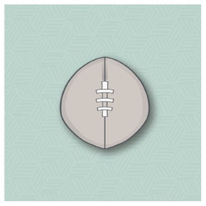 Chubby Football Cookie Cutter