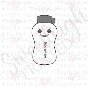 Tupperware Bottle Cookie Cutter