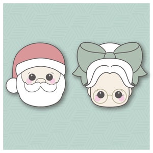 Big Claus Couple 2 Piece Cookie Cutter Set