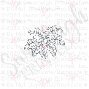 Botanical Firework Cookie Cutter