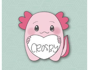 Axolotl Cookie Cutter by MinnieCakes