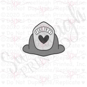 Kawaii Feuerwehrmann Helm Ausstechform