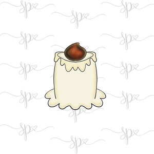 Black Flame Candle Cookie Cutter