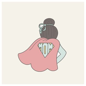 Girly Super Hero Mom Cookie Cutter