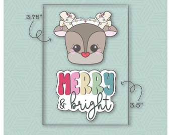 Merry & Bright 2 Piece Cookie Cutter Set