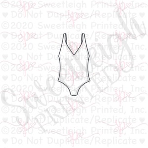 Basic Badeanzug Cookie Cutter