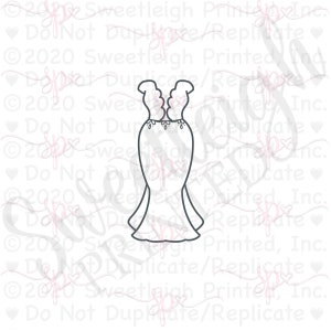 Bohemian Dress 2 Cookie Cutter