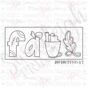 FALL Letter Set Cookie Cutters