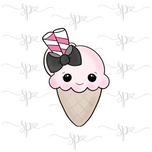 Ice Cream Cone 2 Cookie Cutter