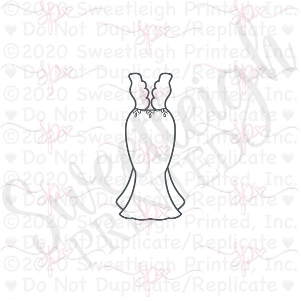 Bohemian Dress 3 Cookie Cutter