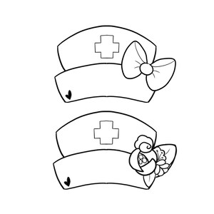 Girly Nurse Cap Cookie Cutter
