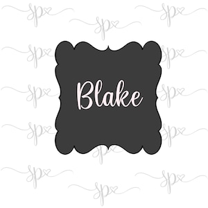 Blake Plaque Cookie Cutter