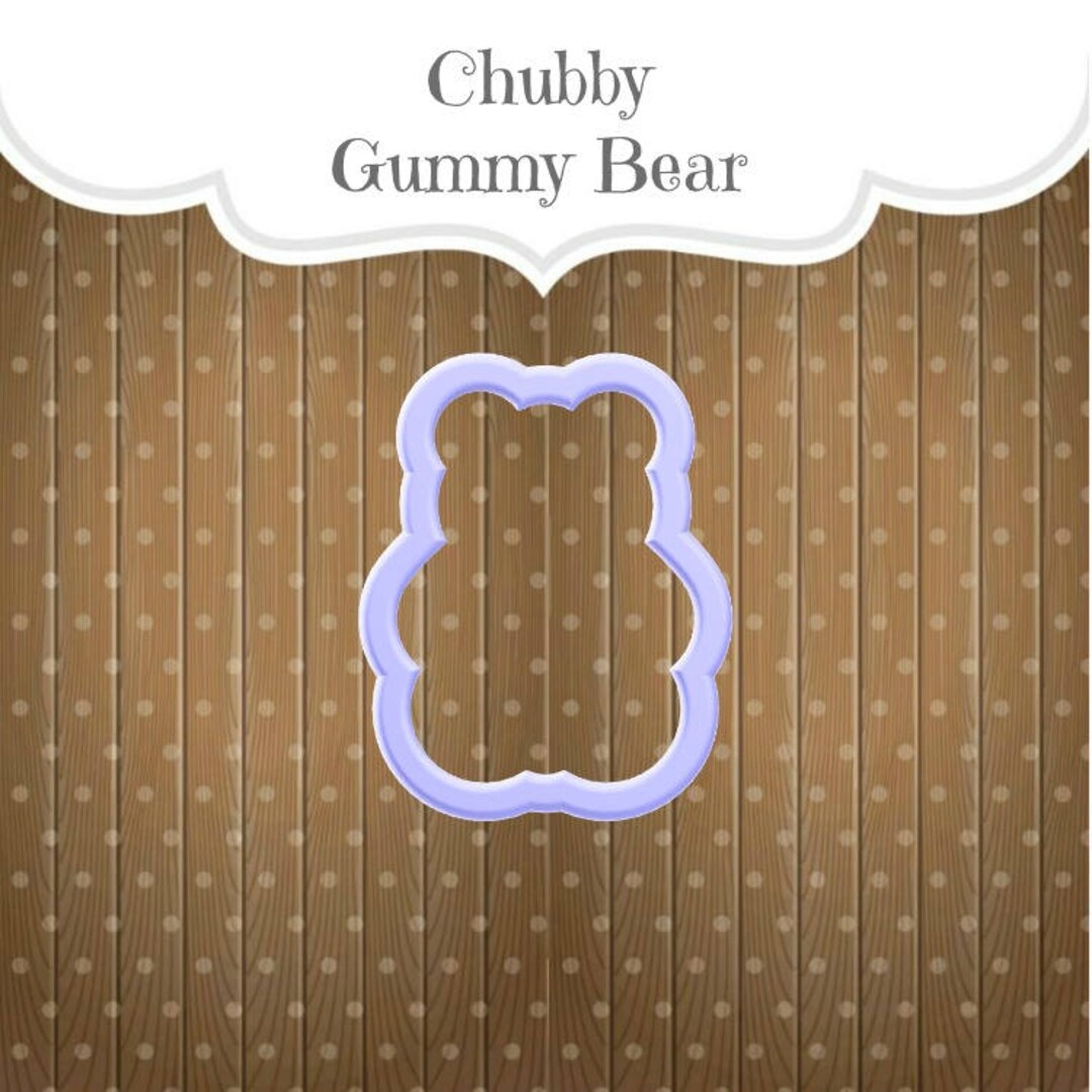 Chubby Gummy Bear Cookie Cutter Etsy