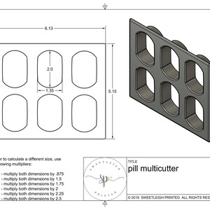 Pill Multi Cutter Cookie Cutter