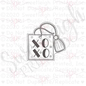 Valentine&#39;s Gift Tag Cookie Cutter