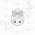 Spa Girl with Bow Cookie Cutter