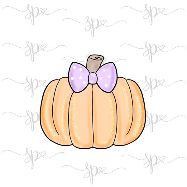 Wide Girly Pumpkin 2015 Cookie Cutter