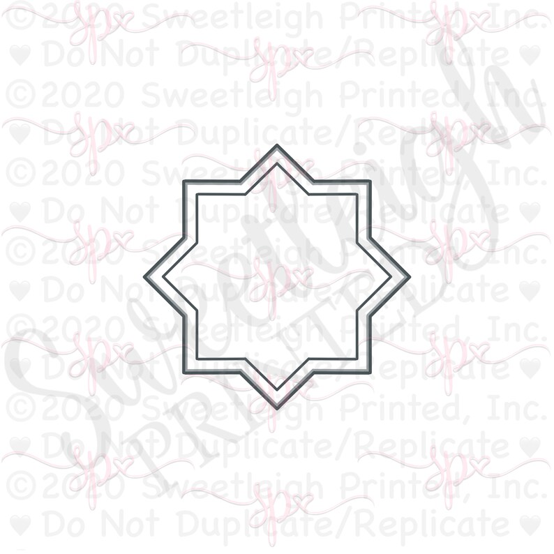 Eight Point Star Cookie Cutter | Etsy