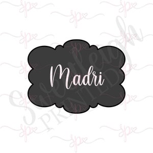 Madri Plaque Cookie Cutter