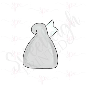 Tall Chocolate Kiss Cookie Cutter