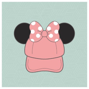Mouse Ear Hat with Bow Cookie Cutter