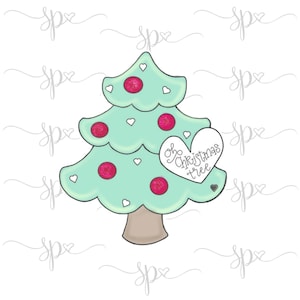 Christmas Tree with Heart Cookie Cutter