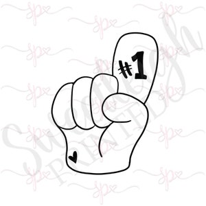 Foam Finger Cookie Cutter