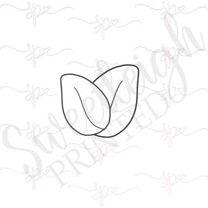 Modern Double Leaf Cookie Cutter