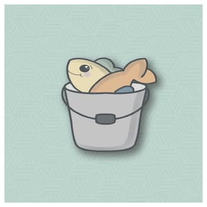 Chubby Fish Bucket Cookie Cutter