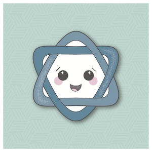 Kawaii Star of David Cookie Cutter
