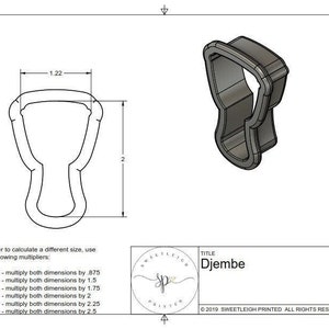 Djembe Cookie Cutter