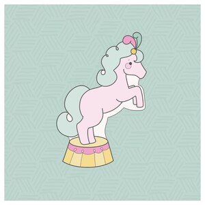 Tagliabiscotti a forma di cavallo da circo 2