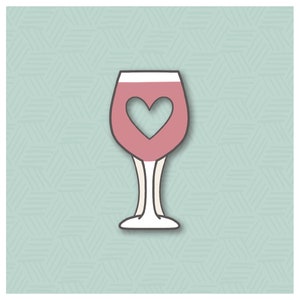 Cutout Wine Glass Cookie Cutter